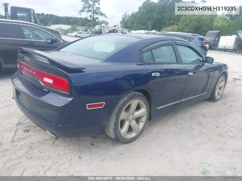 2014 Dodge Charger Sxt VIN: 2C3CDXHG9EH319335 Lot: 40416670