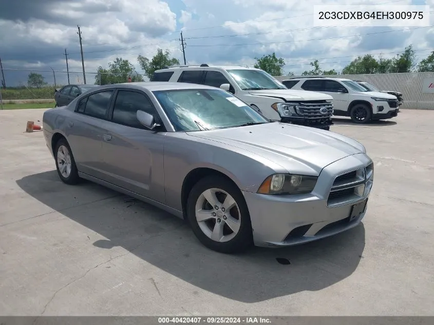 2014 Dodge Charger Se VIN: 2C3CDXBG4EH300975 Lot: 40420407