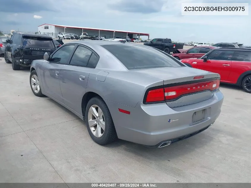 2014 Dodge Charger Se VIN: 2C3CDXBG4EH300975 Lot: 40420407