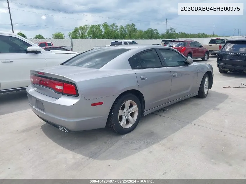 2014 Dodge Charger Se VIN: 2C3CDXBG4EH300975 Lot: 40420407