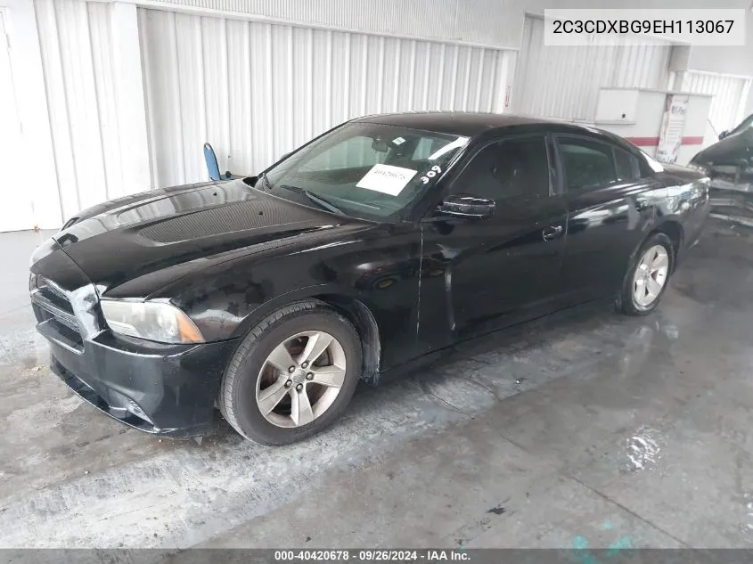 2014 Dodge Charger Se VIN: 2C3CDXBG9EH113067 Lot: 40420678