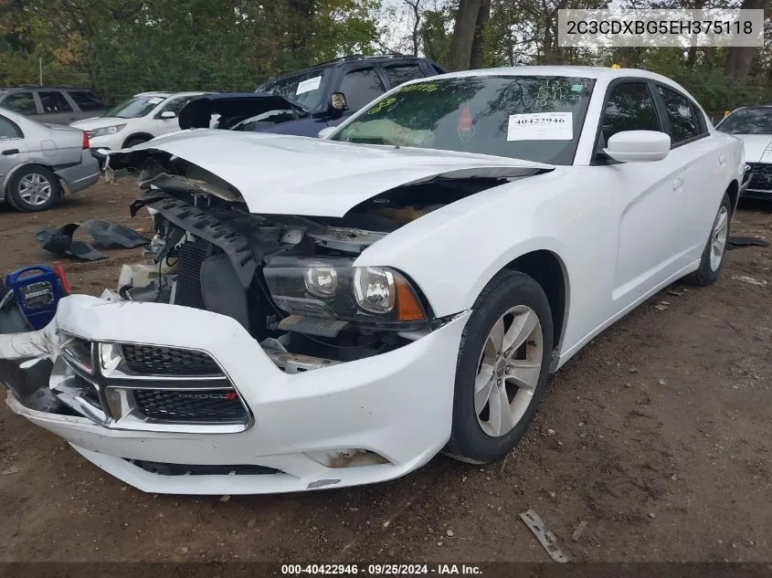 2C3CDXBG5EH375118 2014 Dodge Charger Se