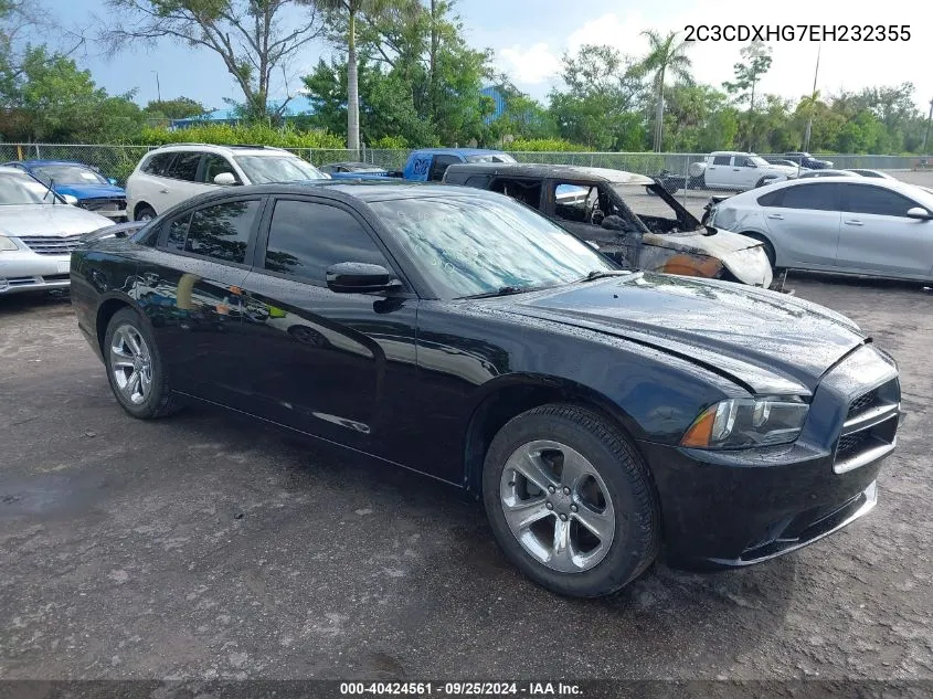 2014 Dodge Charger Sxt VIN: 2C3CDXHG7EH232355 Lot: 40424561