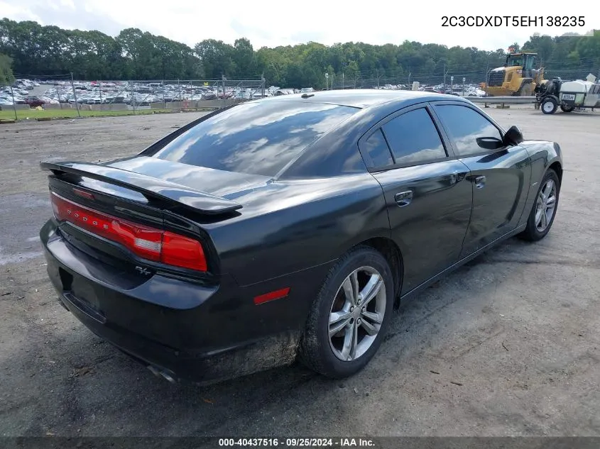 2014 Dodge Charger R/T Max VIN: 2C3CDXDT5EH138235 Lot: 40437516