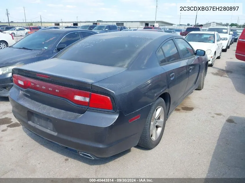 2014 Dodge Charger Se VIN: 2C3CDXBG7EH280897 Lot: 40443514