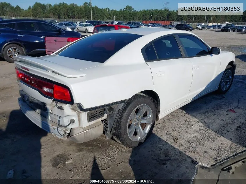 2C3CDXBG7EH180363 2014 Dodge Charger Se