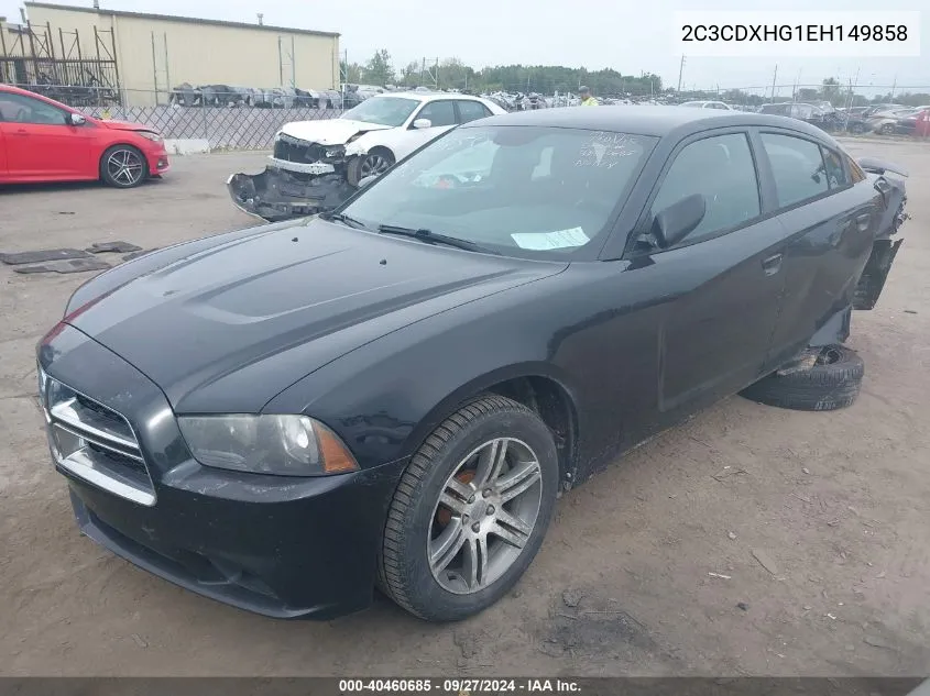 2014 Dodge Charger Sxt VIN: 2C3CDXHG1EH149858 Lot: 40460685