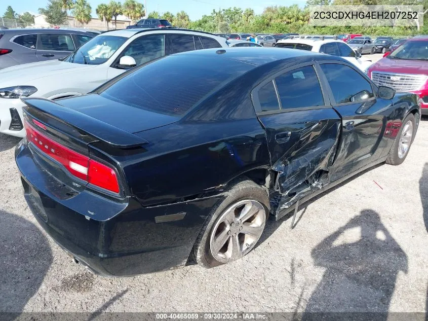 2014 Dodge Charger Sxt Plus VIN: 2C3CDXHG4EH207252 Lot: 40465059