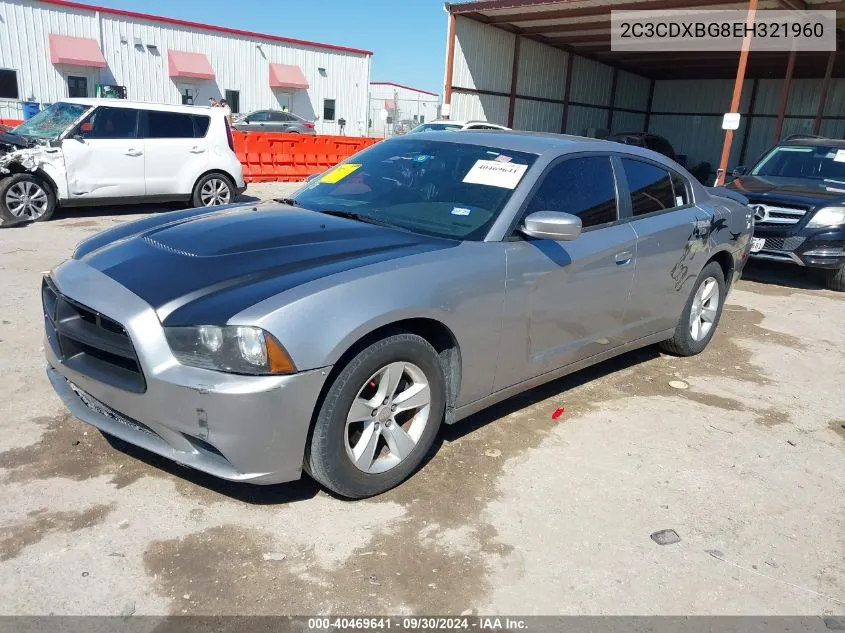 2014 Dodge Charger Se VIN: 2C3CDXBG8EH321960 Lot: 40469641