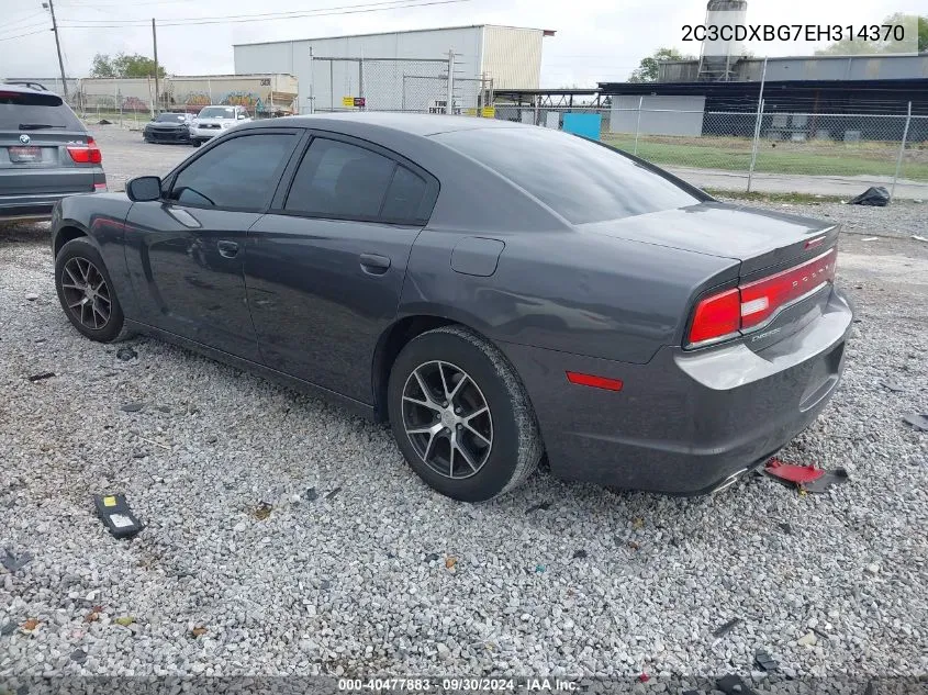 2C3CDXBG7EH314370 2014 Dodge Charger Se