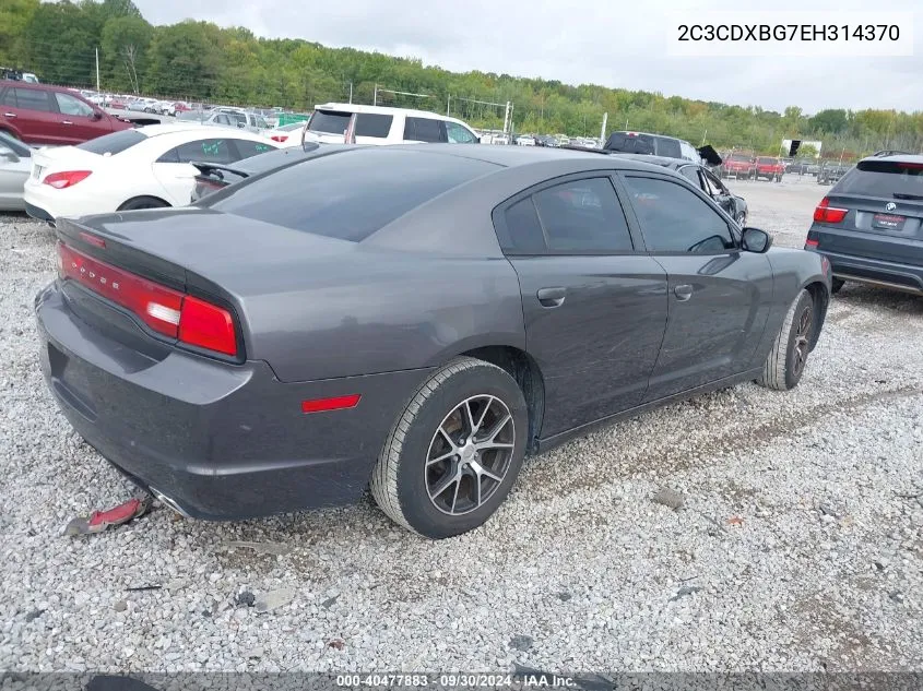 2C3CDXBG7EH314370 2014 Dodge Charger Se