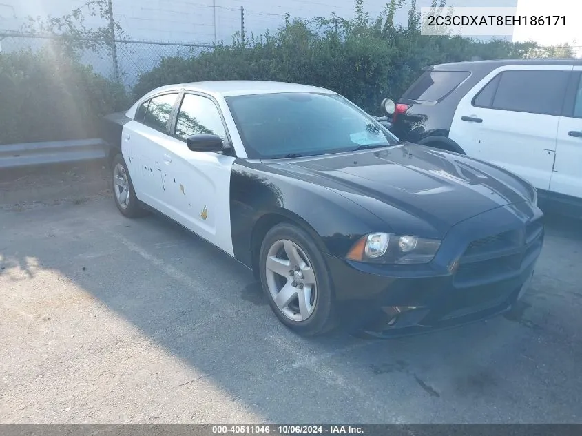 2014 Dodge Charger Police VIN: 2C3CDXAT8EH186171 Lot: 40511046