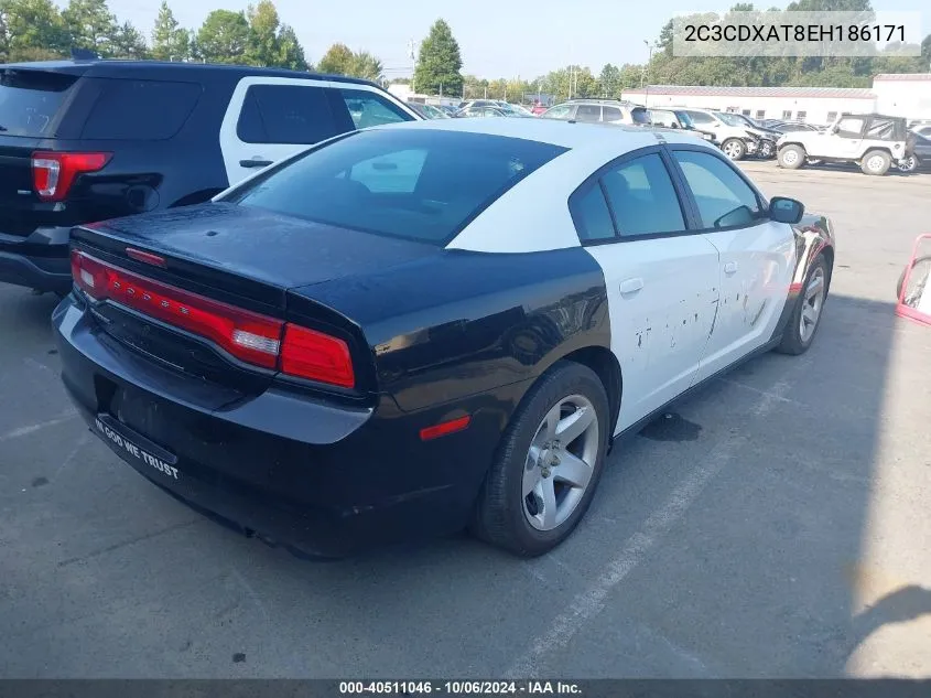 2014 Dodge Charger Police VIN: 2C3CDXAT8EH186171 Lot: 40511046