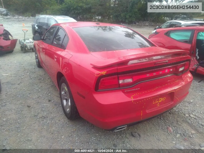 2014 Dodge Charger Se VIN: 2C3CDXBG5EH254430 Lot: 40514821