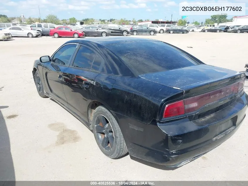 2014 Dodge Charger Se VIN: 2C3CDXBG6EH177602 Lot: 40525536