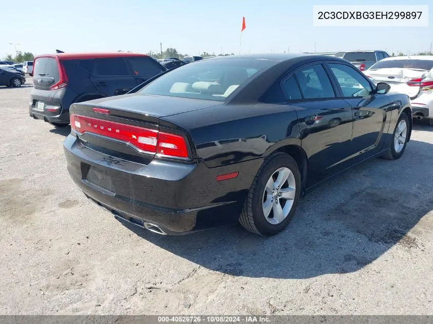 2014 Dodge Charger Se VIN: 2C3CDXBG3EH299897 Lot: 40526726