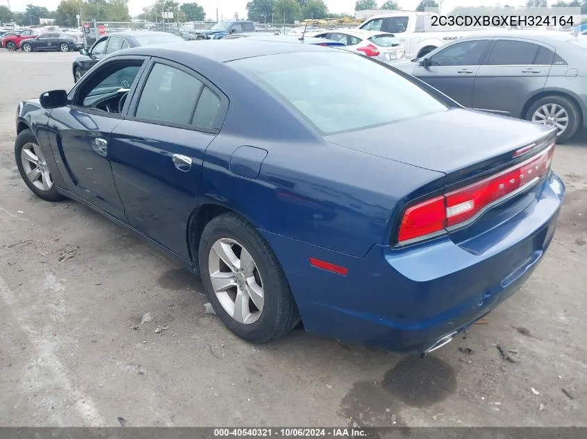 2014 Dodge Charger Se VIN: 2C3CDXBGXEH324164 Lot: 40540321