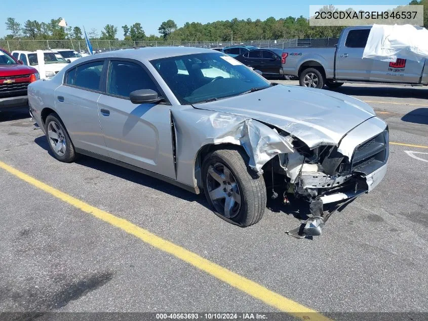 2014 Dodge Charger Police VIN: 2C3CDXAT3EH346537 Lot: 40563693