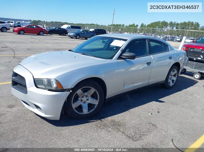 2014 Dodge Charger Police VIN: 2C3CDXAT3EH346537 Lot: 40563693