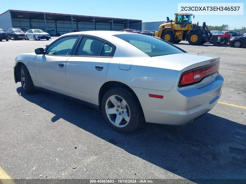 2014 Dodge Charger Police VIN: 2C3CDXAT3EH346537 Lot: 40563693