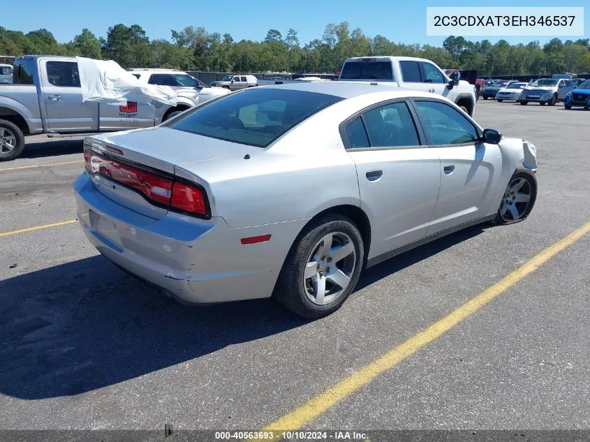 2014 Dodge Charger Police VIN: 2C3CDXAT3EH346537 Lot: 40563693