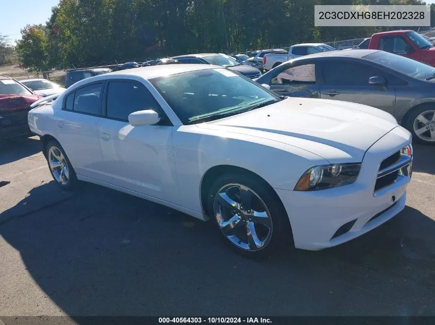 2014 Dodge Charger Sxt VIN: 2C3CDXHG8EH202328 Lot: 40564303