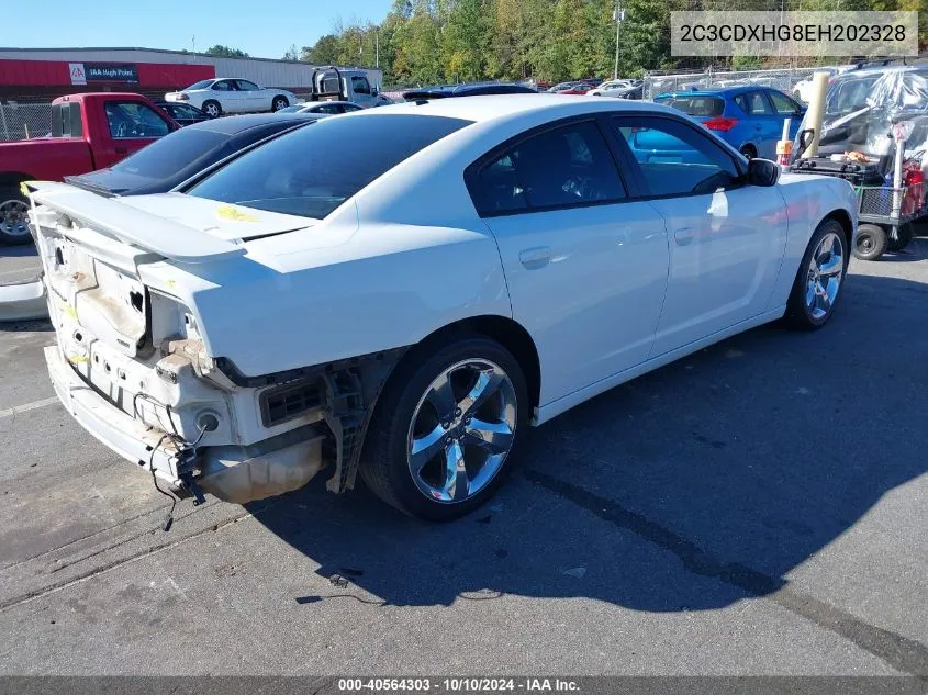 2014 Dodge Charger Sxt VIN: 2C3CDXHG8EH202328 Lot: 40564303