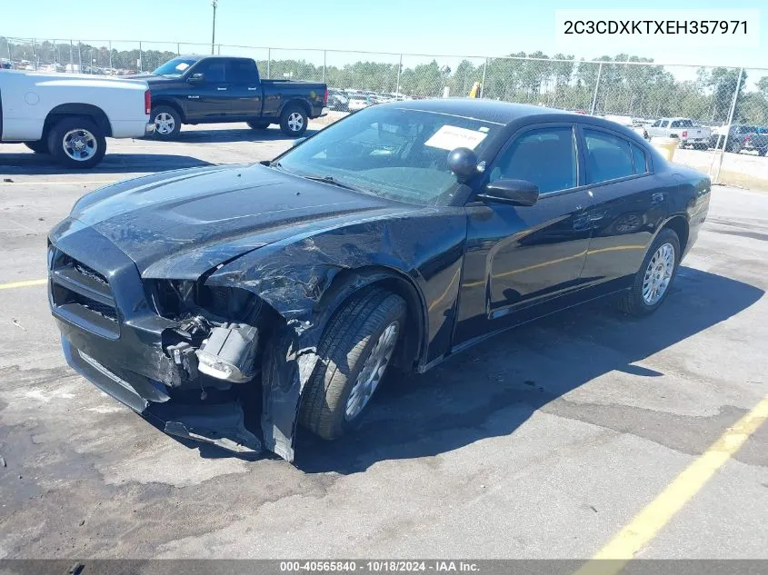 2014 Dodge Charger Police VIN: 2C3CDXKTXEH357971 Lot: 40565840