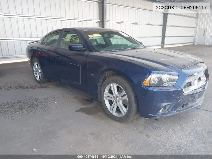 2014 Dodge Charger R/T Max VIN: 2C3CDXDT0EH206117 Lot: 40574659