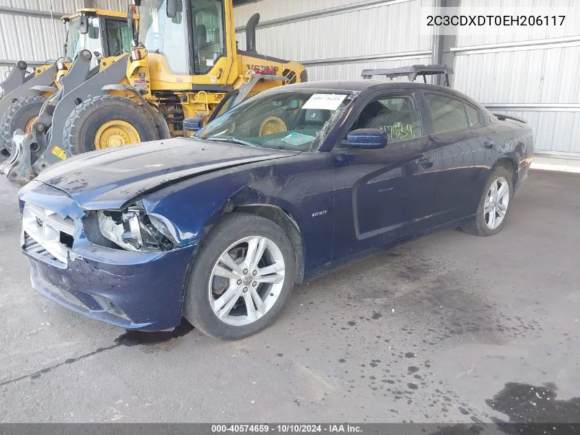 2014 Dodge Charger R/T Max VIN: 2C3CDXDT0EH206117 Lot: 40574659