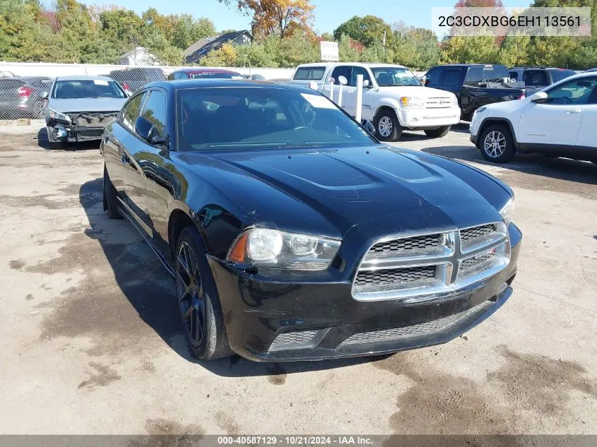 2C3CDXBG6EH113561 2014 Dodge Charger Se