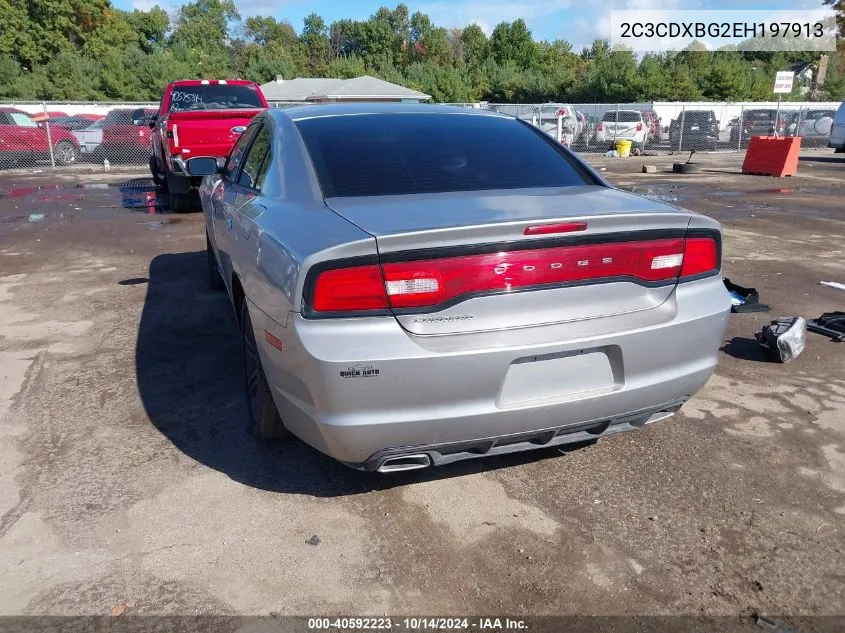 2014 Dodge Charger Se VIN: 2C3CDXBG2EH197913 Lot: 40592223