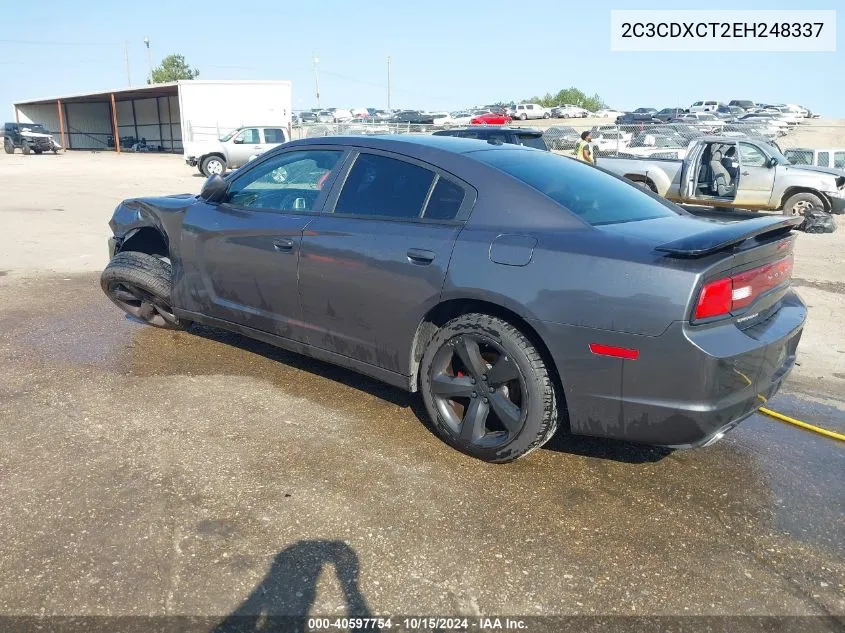 2014 Dodge Charger R/T Max VIN: 2C3CDXCT2EH248337 Lot: 40597754