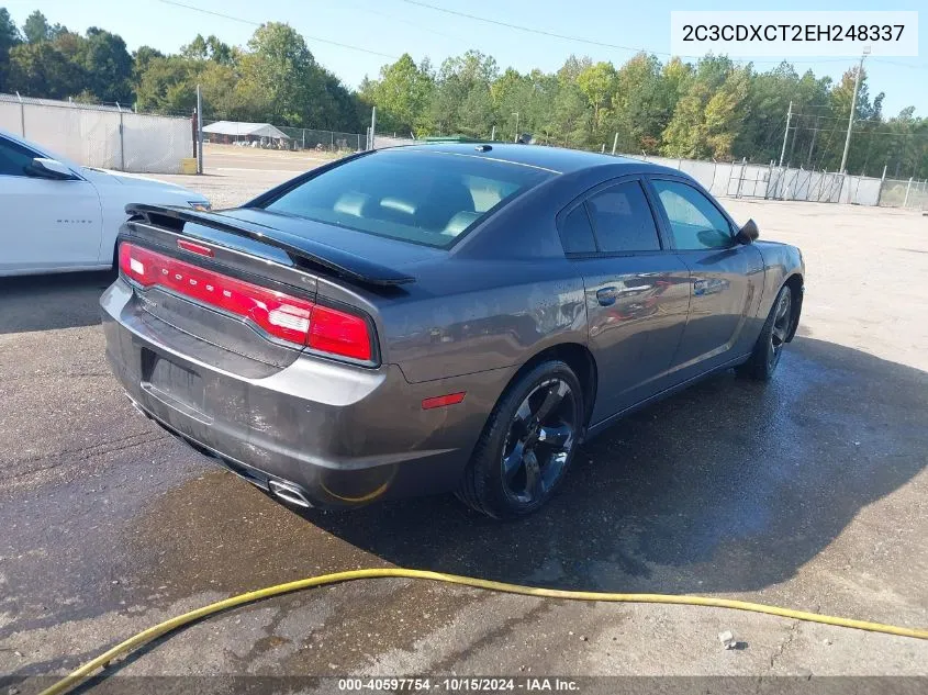 2014 Dodge Charger R/T Max VIN: 2C3CDXCT2EH248337 Lot: 40597754