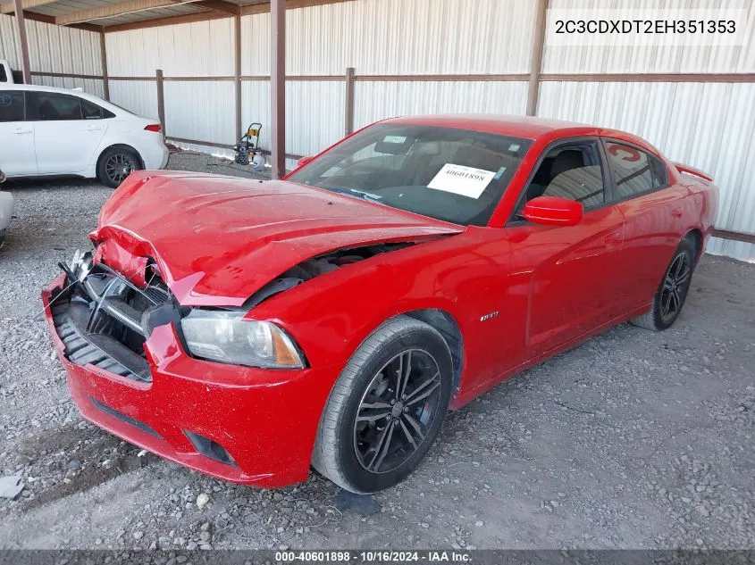 2C3CDXDT2EH351353 2014 Dodge Charger R/T