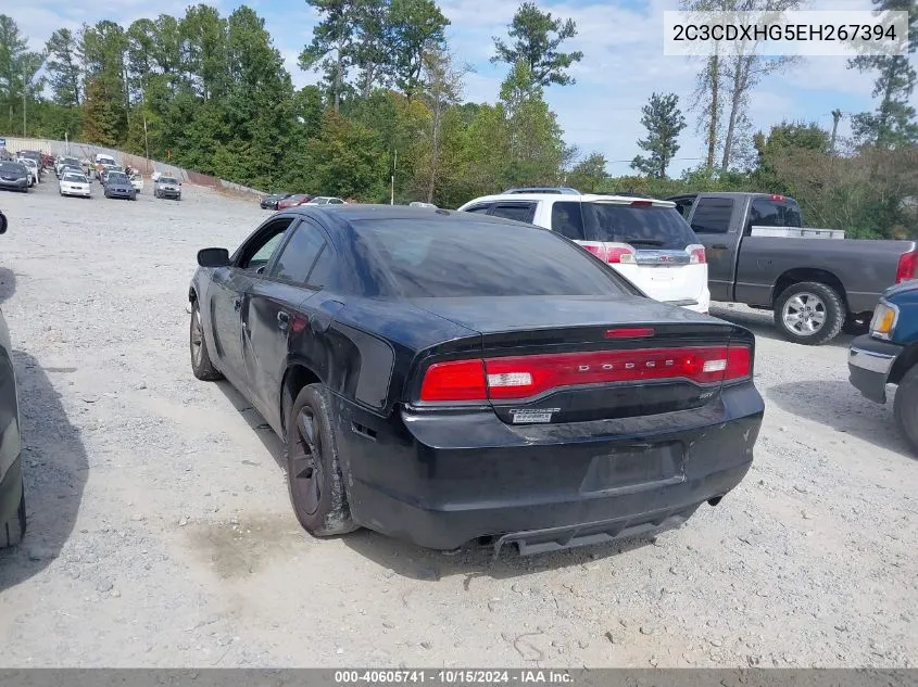 2014 Dodge Charger Sxt VIN: 2C3CDXHG5EH267394 Lot: 40605741