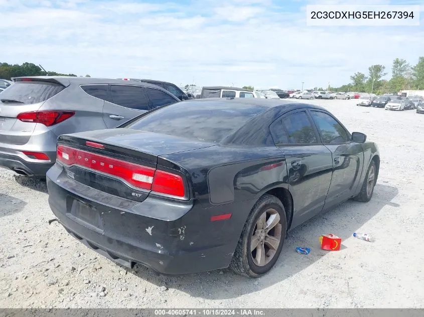 2014 Dodge Charger Sxt VIN: 2C3CDXHG5EH267394 Lot: 40605741