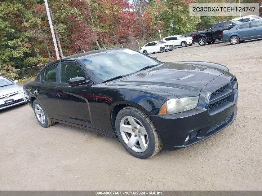 2014 Dodge Charger Police VIN: 2C3CDXAT0EH124747 Lot: 40607667