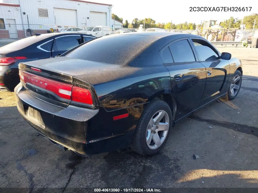 2C3CDXAG7EH326617 2014 Dodge Charger Police