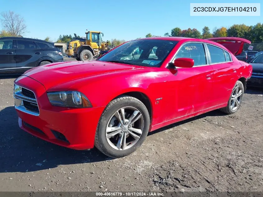 2014 Dodge Charger Sxt VIN: 2C3CDXJG7EH104210 Lot: 40616779