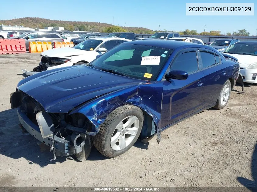 2014 Dodge Charger Se VIN: 2C3CDXBGXEH309129 Lot: 40619532