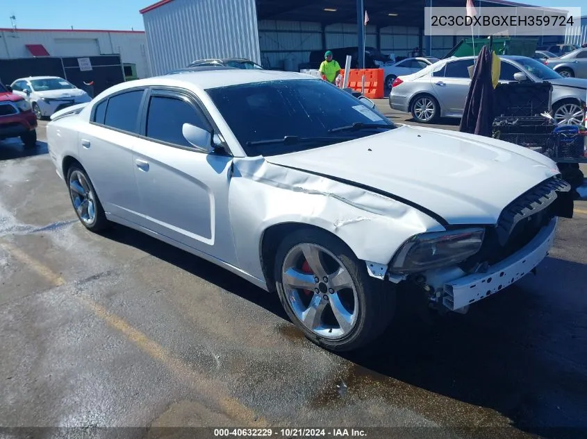 2C3CDXBGXEH359724 2014 Dodge Charger Se