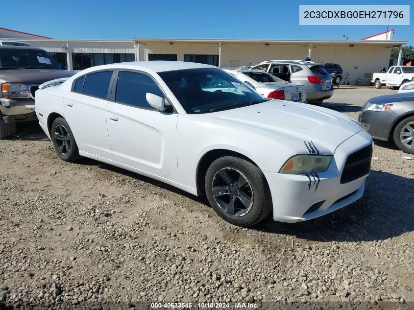 2014 Dodge Charger Se VIN: 2C3CDXBG0EH271796 Lot: 40633545