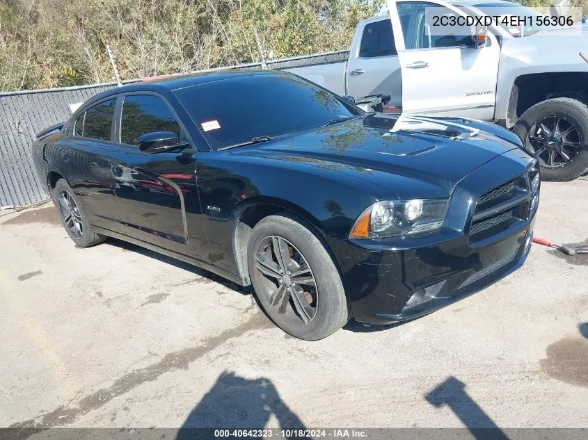 2014 Dodge Charger R/T Plus VIN: 2C3CDXDT4EH156306 Lot: 40642323