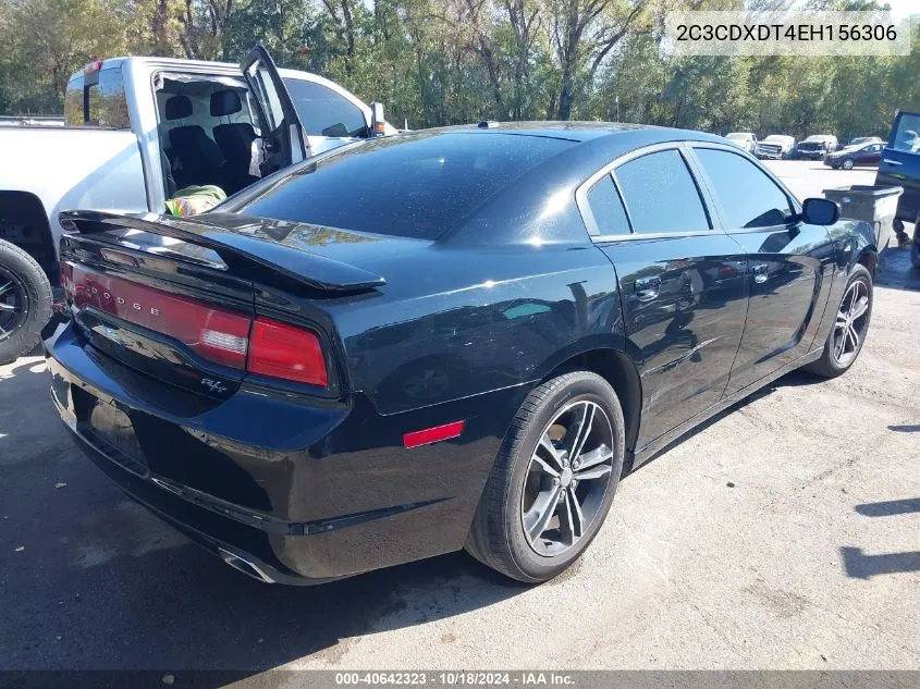 2014 Dodge Charger R/T Plus VIN: 2C3CDXDT4EH156306 Lot: 40642323