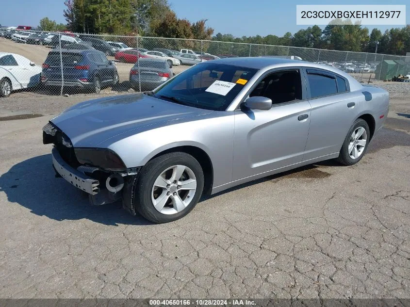 2014 Dodge Charger Se VIN: 2C3CDXBGXEH112977 Lot: 40650166