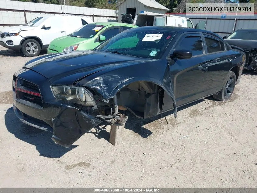 2014 Dodge Charger Sxt VIN: 2C3CDXHGXEH349704 Lot: 40657088