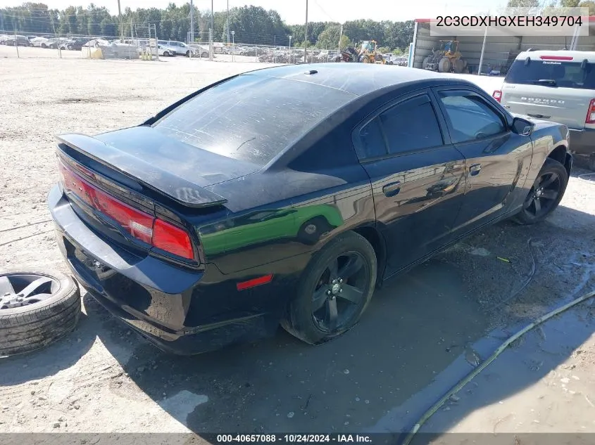 2014 Dodge Charger Sxt VIN: 2C3CDXHGXEH349704 Lot: 40657088