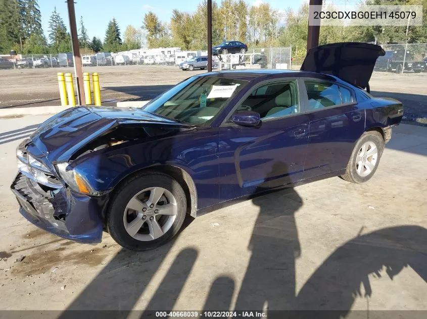 2014 Dodge Charger Se VIN: 2C3CDXBG0EH145079 Lot: 40668039