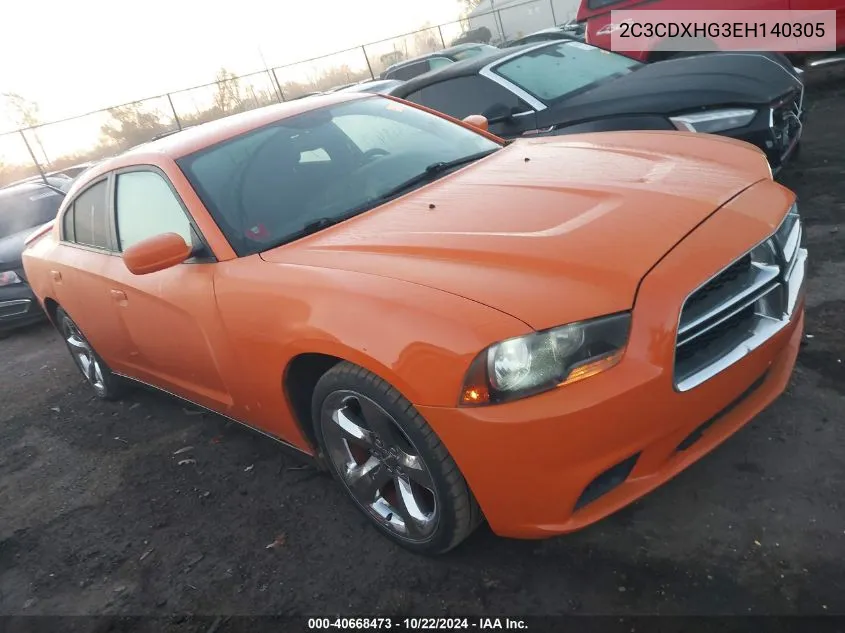 2014 Dodge Charger Sxt VIN: 2C3CDXHG3EH140305 Lot: 40668473